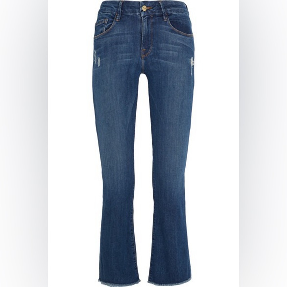Frame Le Crop Mini Boot Cut Jean, finished hem